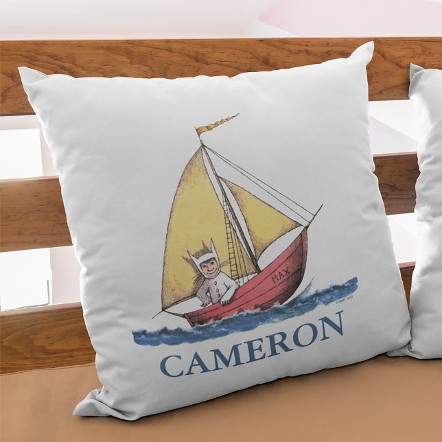 Waar de wilde dingen zijn | Jouw namen toevoegen Kussen (Pillow on loft)