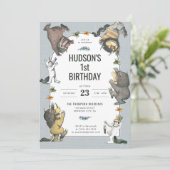 Waar de wilde dingen zijn karakter verjaardag kaart (Staand voorkant)