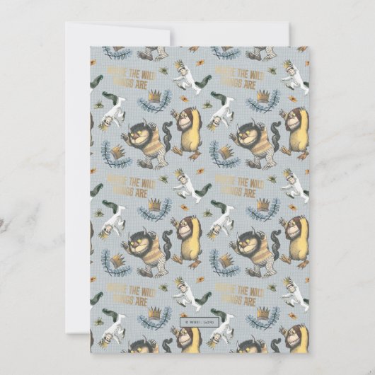 Waar de wilde dingen zijn karakter verjaardag kaart (Achterkant)
