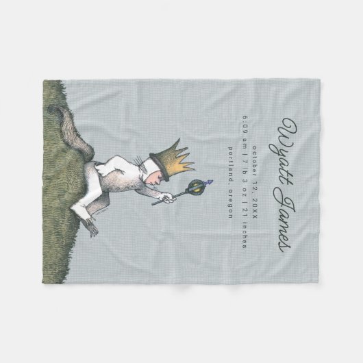 Waar de wilde dingen zijn - koning Max | Vogelvlek Fleece Deken (Voorkant (Horizontaal))