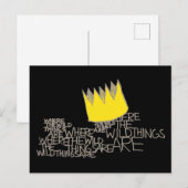 Waar de wilde dingen zijn | Kroon Briefkaart (Voorkant / Achterkant)