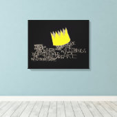 Waar de wilde dingen zijn | Kroon Canvas Afdruk (Insitu (Houten vloer))