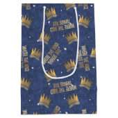 Waar de wilde dingen zijn kroon en sterren patroon medium cadeauzakje (Achterkant)