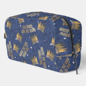 Waar de wilde dingen zijn kroon en sterren patroon toilettasje (Rechterhoek)