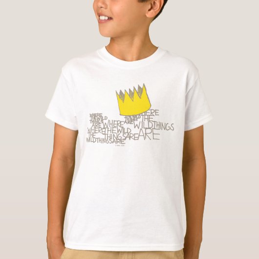 Waar de wilde dingen zijn | Kroon T-shirt (Voorkant)