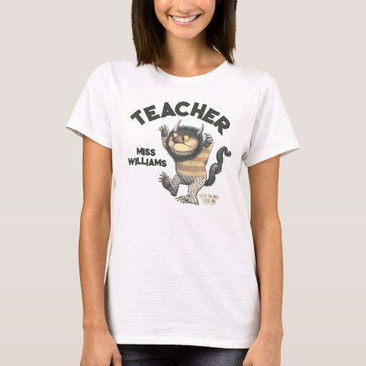 Waar de Wilde Dingen Zijn Leraar T-shirt (Voorkant)