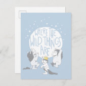 Waar de wilde dingen zijn | maan en sterren briefkaart (Voorkant / Achterkant)