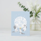 Waar de wilde dingen zijn | maan en sterren briefkaart (Staand voorkant)