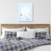 Waar de wilde dingen zijn | maan en sterren canvas afdruk (Insitu (Slaapkamer))