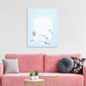 Waar de wilde dingen zijn | maan en sterren canvas afdruk (Insitu (Woonkamer))