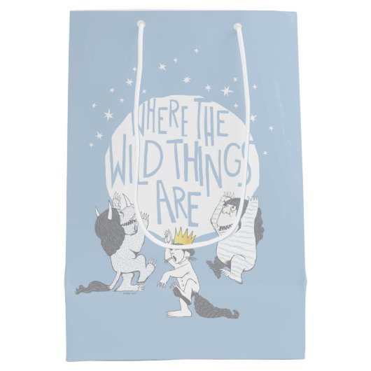 Waar de wilde dingen zijn | maan en sterren medium cadeauzakje (Achterkant)