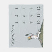 Waar de wilde dingen zijn Maandelijkse Mijlpaal Ba Fleece Deken (Voorkant)