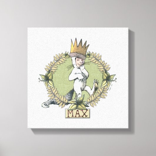 Waar de wilde dingen zijn | Max Badge Canvas Afdruk (Voorkant)