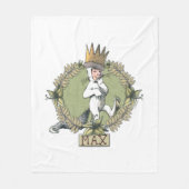 Waar de wilde dingen zijn | Max Badge Fleece Deken (Voorkant)