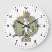 Waar de wilde dingen zijn | Max Badge Grote Klok (Voorkant)