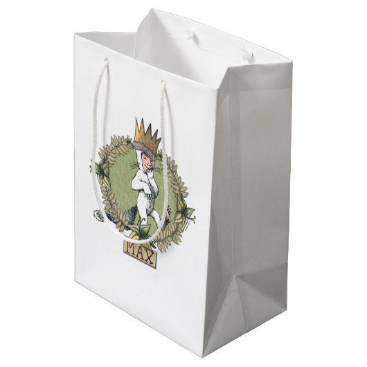 Waar de wilde dingen zijn | Max Badge Medium Cadeauzakje (Achterkant Gekanteld)