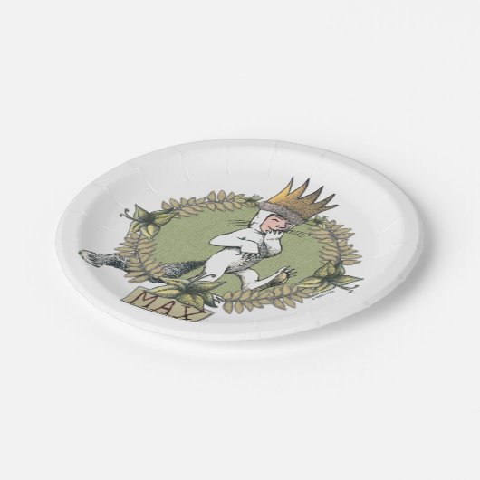 Waar de wilde dingen zijn | Max Badge Papieren Bordje (Gekanteld)