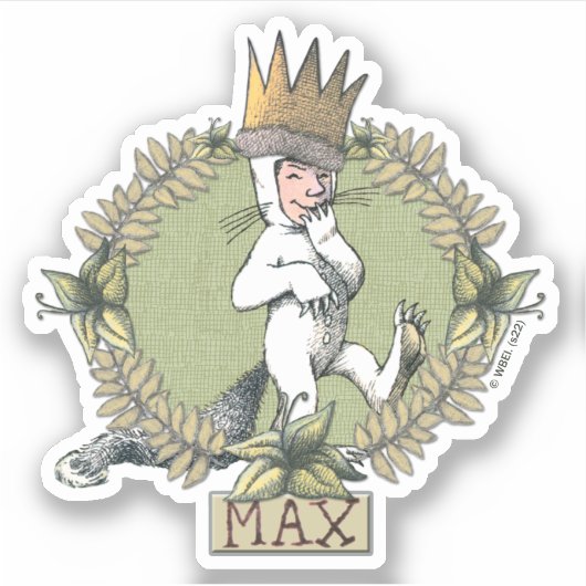 Waar de wilde dingen zijn | Max Badge Sticker (Voorkant)