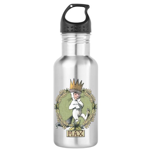 Waar de wilde dingen zijn | Max Badge Waterfles (Voorkant)