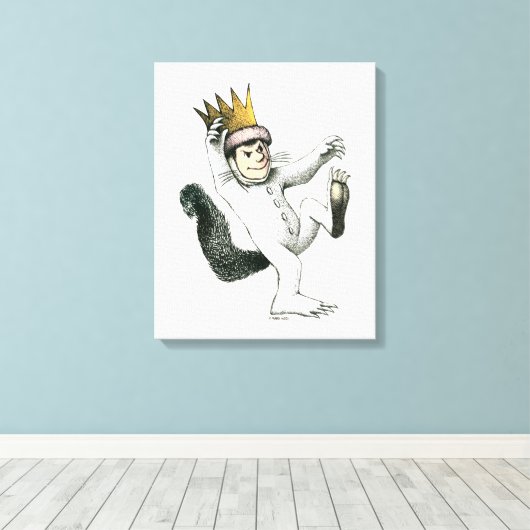 Waar de wilde dingen zijn | Max. Canvas Afdruk (Insitu (Houten vloer))