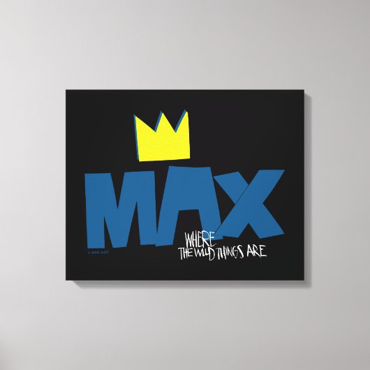 Waar de wilde dingen zijn | Max en Kroon Canvas Afdruk (Voorkant)