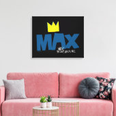 Waar de wilde dingen zijn | Max en Kroon Canvas Afdruk (Insitu (Woonkamer))