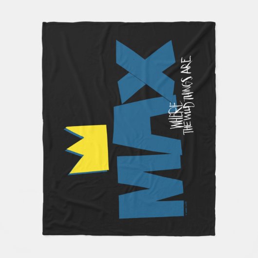 Waar de wilde dingen zijn | Max en Kroon Fleece Deken (Voorkant)
