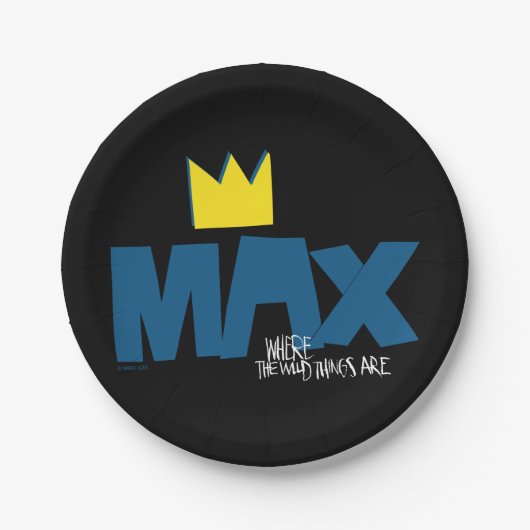 Waar de wilde dingen zijn | Max en Kroon Papieren Bordje (Voorkant)