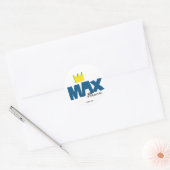 Waar de wilde dingen zijn | Max en Kroon Ronde Sticker (Envelop)