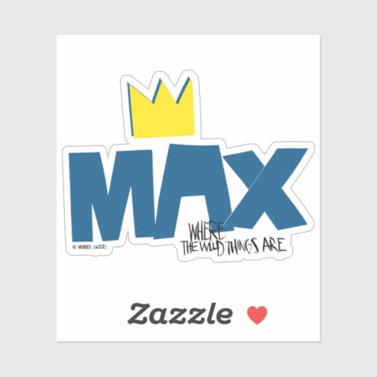 Waar de wilde dingen zijn | Max en Kroon Sticker (Vel)