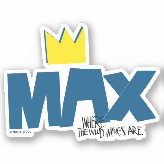 Waar de wilde dingen zijn | Max en Kroon Sticker (Voorkant)