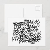 Waar de Wilde Dingen Zijn | Max herhaalt Briefkaart (Voorkant / Achterkant)