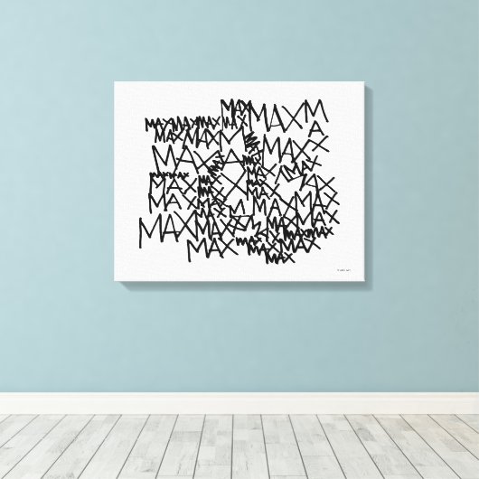 Waar de wilde dingen zijn | Max. herhaling Canvas Afdruk (Insitu (Houten vloer))