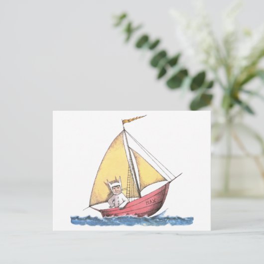 Waar de wilde dingen zijn | Max Sailing Briefkaart (Staand voorkant)