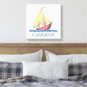 Waar de wilde dingen zijn | Max Sailing Canvas Afdruk (Insitu (Slaapkamer))