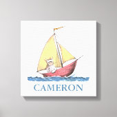 Waar de wilde dingen zijn | Max Sailing Canvas Afdruk (Voorkant)
