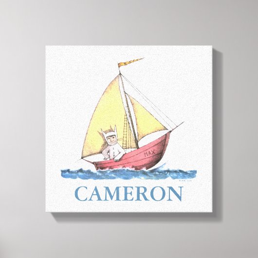 Waar de wilde dingen zijn | Max Sailing Canvas Afdruk (Voorkant)