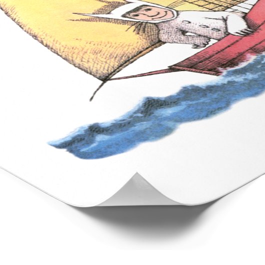 Waar de wilde dingen zijn | Max Sailing Poster (Hoek)