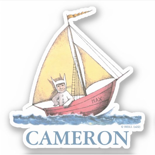 Waar de wilde dingen zijn | Max Sailing Sticker (Voorkant)