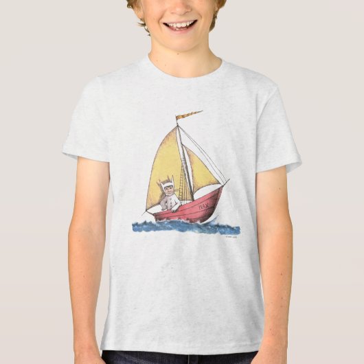 Waar de wilde dingen zijn | Max Sailing Tri-Blend Shirt (Voorkant)