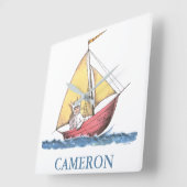 Waar de wilde dingen zijn | Max Sailing Vierkante Klok (Hoek)