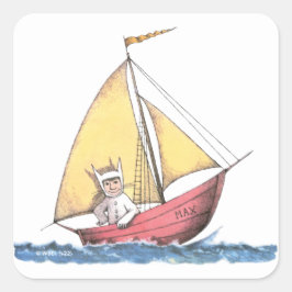 Waar de wilde dingen zijn | Max Sailing Vierkante Sticker