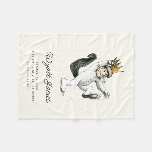 Waar de wilde dingen zijn - Max | Vogelvlekken Fleece Deken (Voorkant (Horizontaal))