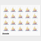 Waar de Wilde Dingen Zijn | Max Zeilen Vierkante Sticker (Vel)