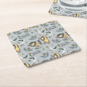 Waar de wilde dingen zijn patroon 1e verjaardag kartonnen onderzetters (Schuin)