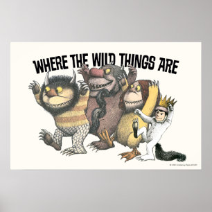 Waar de Wilde Dingen Zijn Personages & Logo Poster