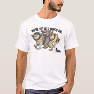Waar de Wilde Dingen Zijn Personages & Logo T-shirt