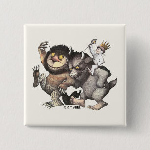 Waar de Wilde Dingen Zijn-personages Vierkante Button 5,1 Cm