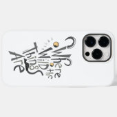 Waar de wilde dingen zijn Quote Graphic Case-Mate iPhone Case (Achterkant (horizontaal))