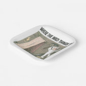 Waar de wilde dingen zijn | Scene 1 Papieren Bordje (Gebogen)